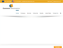 Tablet Screenshot of connectelectronics.com